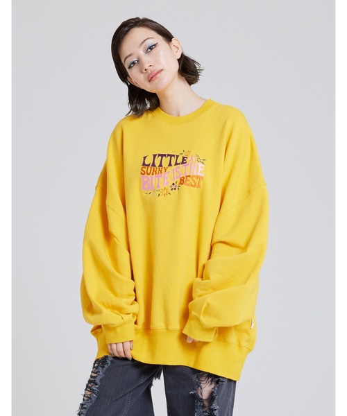 Little スウェット Sunny Bite Is The Bite リトルサニーバイト のファッション Little Best Bite リトルサニーバイト のスウェット Little Stiched Stiched Sweat スウェット Sunny 激安購入オンライン