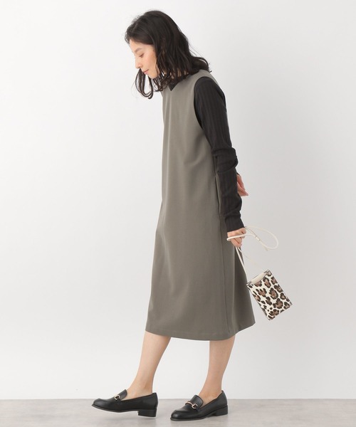 LEPSIM（レプシィム）の「2WAYキナガシジレ　261220（その他アウター・レディース・カーキ/グレイッシュベージュ/ベージュ・FREE）」の8枚目の写真