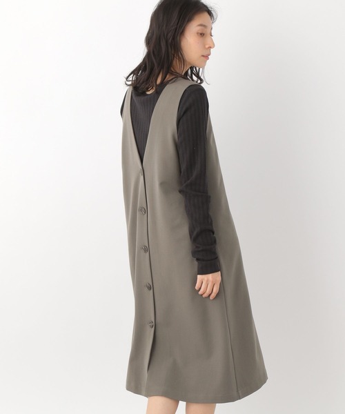 LEPSIM（レプシィム）の「2WAYキナガシジレ　261220（その他アウター・レディース・カーキ/グレイッシュベージュ/ベージュ・FREE）」の9枚目の写真