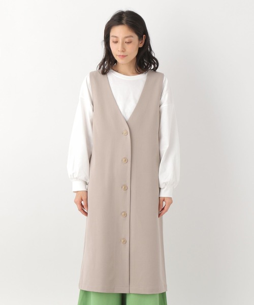 LEPSIM（レプシィム）の「2WAYキナガシジレ　261220（その他アウター・レディース・カーキ/グレイッシュベージュ/ベージュ・FREE）」の11枚目の写真