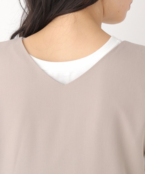 LEPSIM（レプシィム）の「2WAYキナガシジレ　261220（その他アウター・レディース・カーキ/グレイッシュベージュ/ベージュ・FREE）」の18枚目の写真