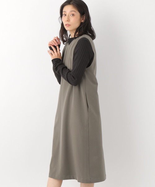 LEPSIM（レプシィム）の「2WAYキナガシジレ　261220（その他アウター・レディース・カーキ/グレイッシュベージュ/ベージュ・FREE）」の7枚目の写真