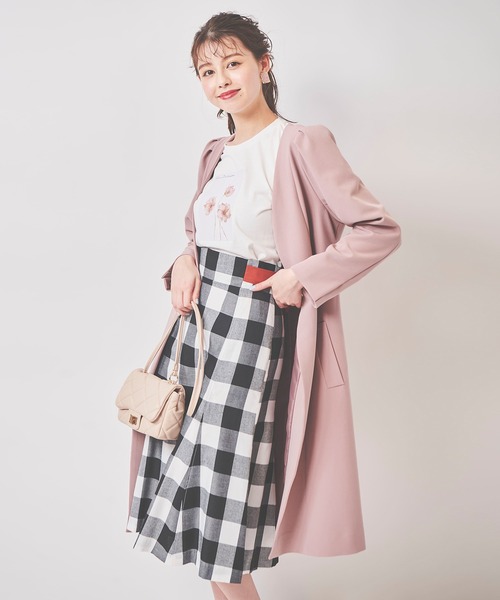 31 Sons de mode（トランテアン　ソン　ドゥ　モード）の「フラワーフォト風Ｔシャツ（Tシャツ/カットソー・レディース・ブラック/オフホワイト・36）」の20枚目の写真