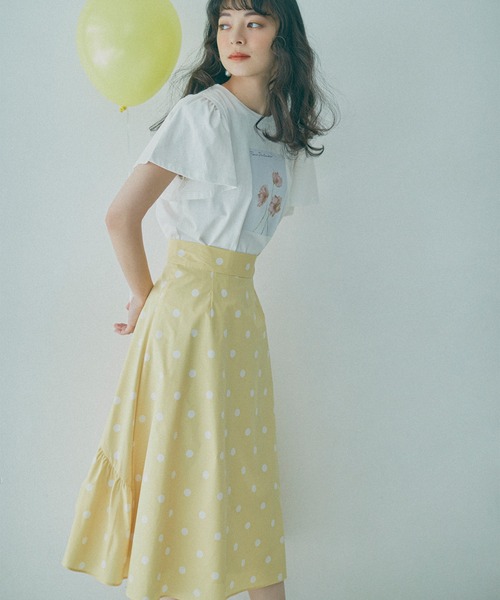 31 Sons de mode（トランテアン　ソン　ドゥ　モード）の「フラワーフォト風Ｔシャツ（Tシャツ/カットソー・レディース・ブラック/オフホワイト・36）」の3枚目の写真