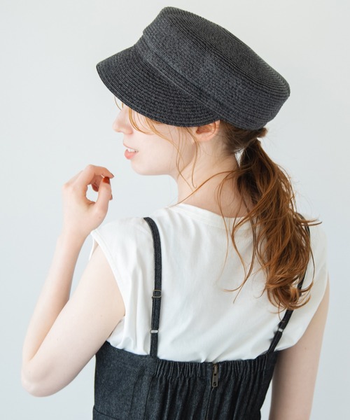 Crisp（クリスプ）の「ウォッシャブルキャスケット（キャスケット・レディース・ブラック/ブラウン・FREE）」の5枚目の写真