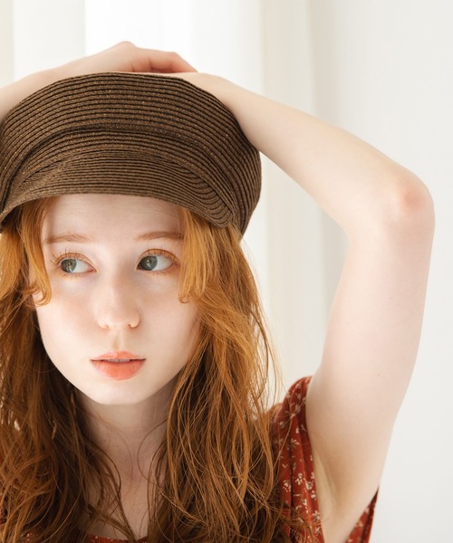 Crisp（クリスプ）の「ウォッシャブルキャスケット（キャスケット・レディース・ブラック/ブラウン・FREE）」の7枚目の写真