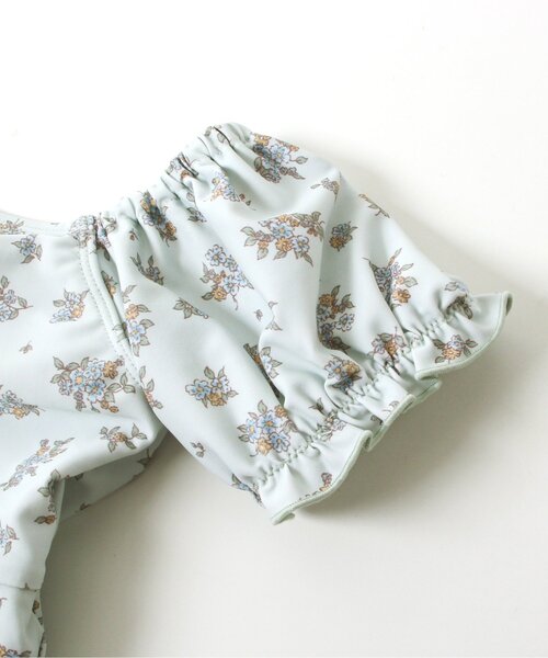 apres les cours（アプレレクール）の「ナチュラル花柄セパレート水着_UVカット（水着・キッズ・アイボリー/ミント・90/100/140/110/120/130/80）」の19枚目の写真