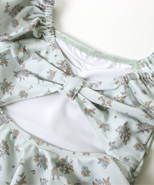 apres les cours（アプレレクール）の「ナチュラル花柄セパレート水着_UVカット（水着・キッズ・アイボリー/ミント・90/100/140/110/120/130/80）」の20枚目の写真