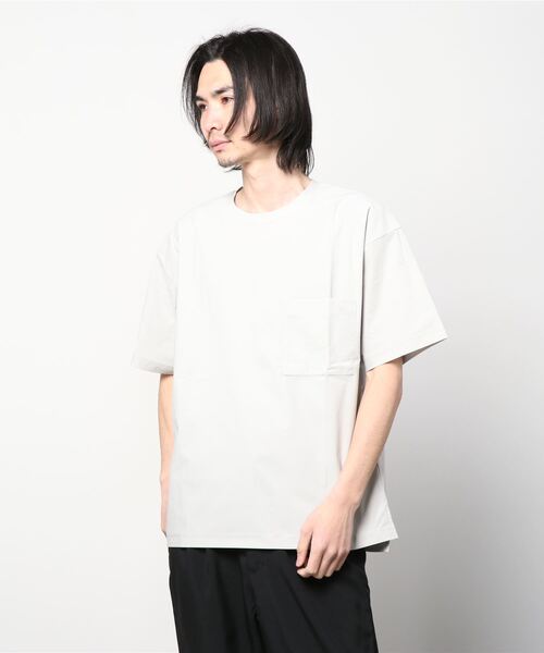 TIGORA（ティゴラ）の「ティゴラ TIGORA SMART AIRTECHBIGポケットTシャツ（Tシャツ/カットソー・メンズ・ブラック/ベージュ/サンドグレー・LL/M/3L/S/L）」の3枚目の写真