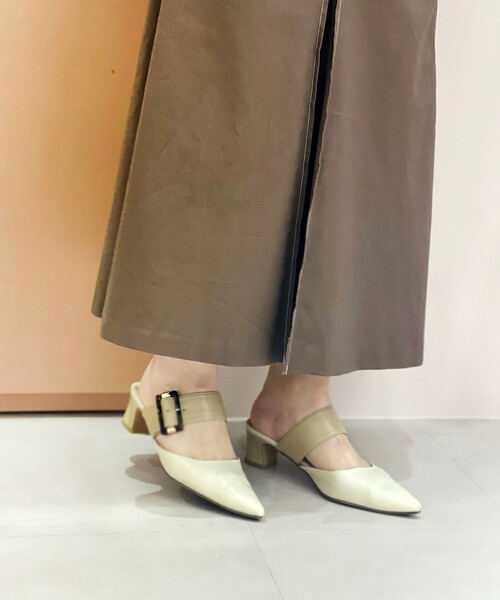 ESPERANZA（エスペランサ）の「◆べっ甲ベルトポインテッドトゥミュール（サンダル・レディース・アイボリー/ブラック/ベージュ/パープル系・S/M/L/LL）」の9枚目の写真