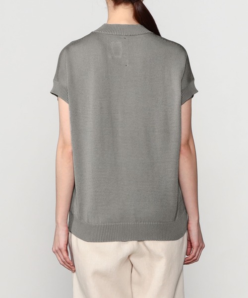 THIBAULT VAN DER STRAETE（ティボー・ヴァン・ダル・ストラット）の「THIBAULT VAN DER STRAETE | モックネックニットプルオーバー  WOMEN（ニット/セーター・レディース・イエロー/グレー/ベージュ・SMALL）」の12枚目の写真