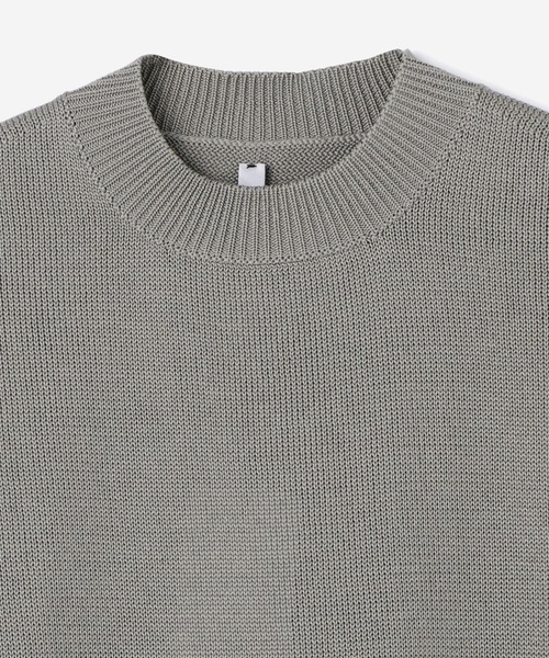 THIBAULT VAN DER STRAETE（ティボー・ヴァン・ダル・ストラット）の「THIBAULT VAN DER STRAETE | モックネックニットプルオーバー  WOMEN（ニット/セーター・レディース・イエロー/グレー/ベージュ・SMALL）」の15枚目の写真