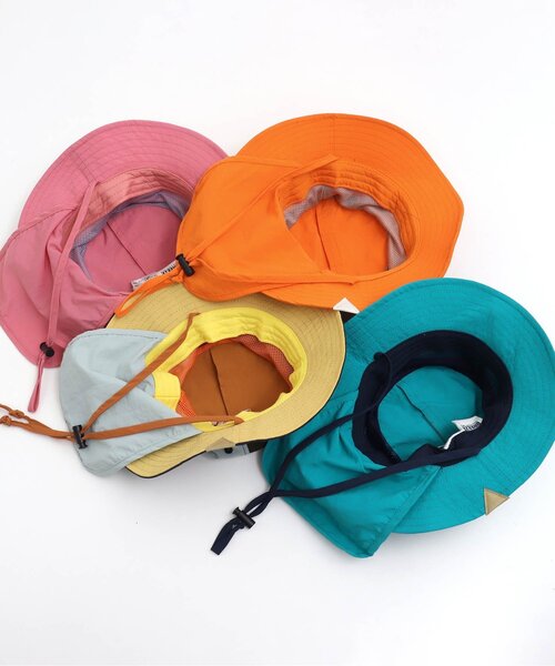 BREEZE（ブリーズ）の「アウトドアハット_UVカット（ハット・キッズ・レインボー/インディゴブルー/チャコール/ライム/イエロー/ベージュ/エメラルド/ピンク/オレンジ・48/52/54/50/56）」の13枚目の写真