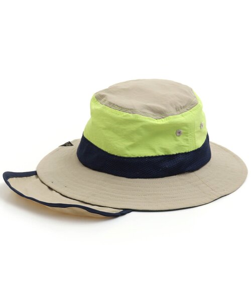 BREEZE（ブリーズ）の「アウトドアハット_UVカット（ハット・キッズ・レインボー/インディゴブルー/チャコール/ライム/イエロー/ベージュ/エメラルド/ピンク/オレンジ・48/52/54/50/56）」の22枚目の写真