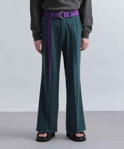 HARE（ハレ）の「カラーベルトワイドパンツ(HARE)（その他パンツ・メンズ・オレンジ/グリーン/オフホワイト・SMALL/MEDIUM）」の12枚目の写真