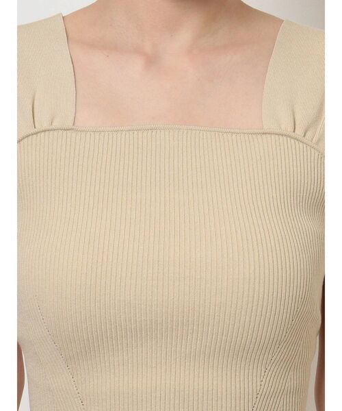 MERCURYDUO（マーキュリーデュオ）の「配色バックリボンコンパクトニット（ニット/セーター・レディース・ブラック/オフホワイト/ライム/ブルー・FREE）」の15枚目の写真