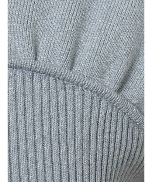 MERCURYDUO（マーキュリーデュオ）の「配色バックリボンコンパクトニット（ニット/セーター・レディース・ブラック/オフホワイト/ライム/ブルー・FREE）」の22枚目の写真