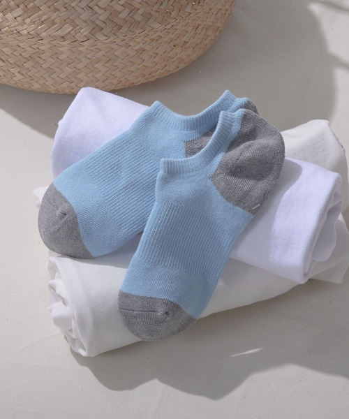 GUNZE（グンゼ）の「【GUNZE×TYPY】ベリーショートソックス（ソックス/靴下・メンズ・ブラック/ブラウン/サックスブルー/イエロー/オレンジ/ホワイト・23cm～25cm/25cm～27cm）」の5枚目の写真