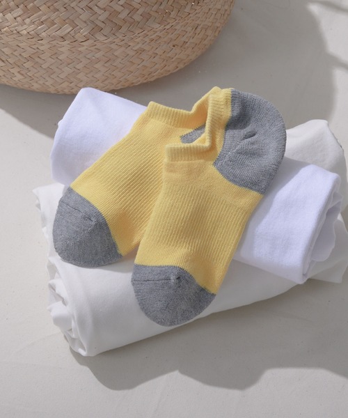 GUNZE（グンゼ）の「【GUNZE×TYPY】ベリーショートソックス（ソックス/靴下・メンズ・ブラック/ブラウン/サックスブルー/イエロー/オレンジ/ホワイト・23cm～25cm/25cm～27cm）」の6枚目の写真