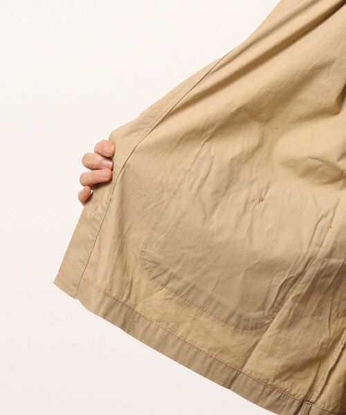 Samansa Mos2(サマンサ モスモス)の「綿タイプライターショートジャケット(その他アウター・レディース・ベージュ/チャコール/キナリ・フリ-)」の6枚目の写真