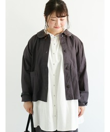 Samansa Mos2 | 綿タイプライターショートジャケット(その他アウター)
