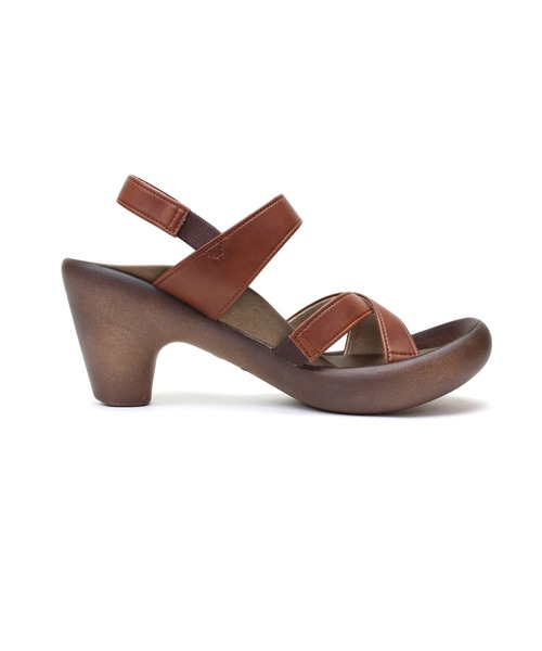 Regetta Canoe（リゲッタカヌー）の「Regetta Canoenoe/リゲッタカヌー バックベルト付き クロスベルト サンダル コンフォート CJBN5710（サンダル・レディース・ブラウン/レッド・S/M/L）」の7枚目の写真