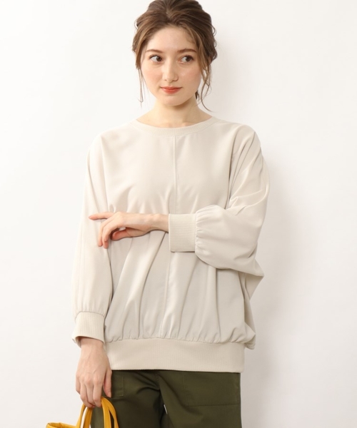 DRESKIP(ドレスキップ)の「◆リブ切り替えドルマンブラウス(シャツ/ブラウス・レディース・ライトブルー/ブラック/オフホワイト/グリーン/ダークオレンジ/ライトベージュ/レモンイエロー・00)」の3枚目の写真