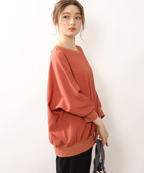DRESKIP(ドレスキップ)の「◆リブ切り替えドルマンブラウス(シャツ/ブラウス・レディース・ライトブルー/ブラック/オフホワイト/グリーン/ダークオレンジ/ライトベージュ/レモンイエロー・00)」の7枚目の写真
