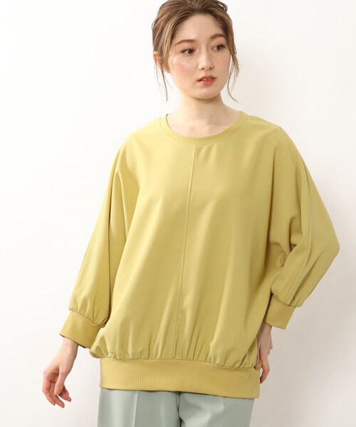 DRESKIP(ドレスキップ)の「◆リブ切り替えドルマンブラウス(シャツ/ブラウス・レディース・ライトブルー/ブラック/オフホワイト/グリーン/ダークオレンジ/ライトベージュ/レモンイエロー・00)」の8枚目の写真