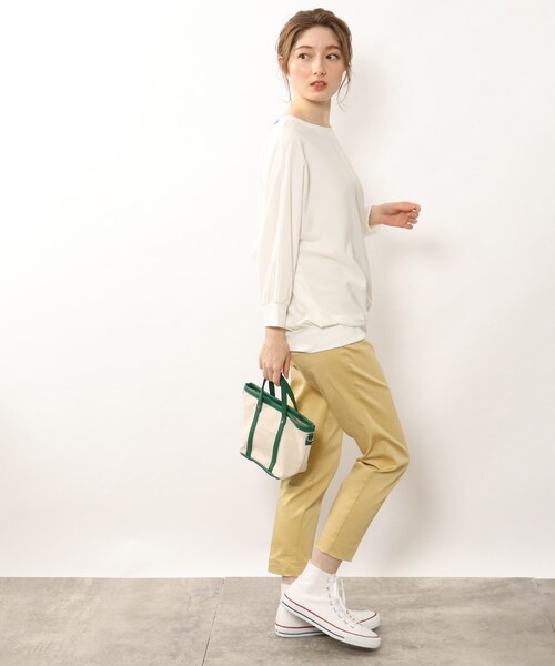 DRESKIP(ドレスキップ)の「◆リブ切り替えドルマンブラウス(シャツ/ブラウス・レディース・ライトブルー/ブラック/オフホワイト/グリーン/ダークオレンジ/ライトベージュ/レモンイエロー・00)」の17枚目の写真