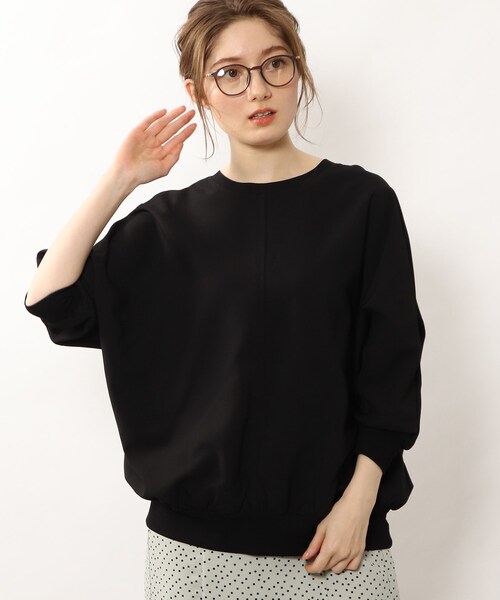 DRESKIP(ドレスキップ)の「◆リブ切り替えドルマンブラウス(シャツ/ブラウス・レディース・ライトブルー/ブラック/オフホワイト/グリーン/ダークオレンジ/ライトベージュ/レモンイエロー・00)」の21枚目の写真