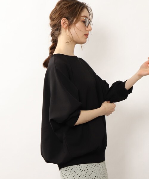 DRESKIP(ドレスキップ)の「◆リブ切り替えドルマンブラウス(シャツ/ブラウス・レディース・ライトブルー/ブラック/オフホワイト/グリーン/ダークオレンジ/ライトベージュ/レモンイエロー・00)」の22枚目の写真