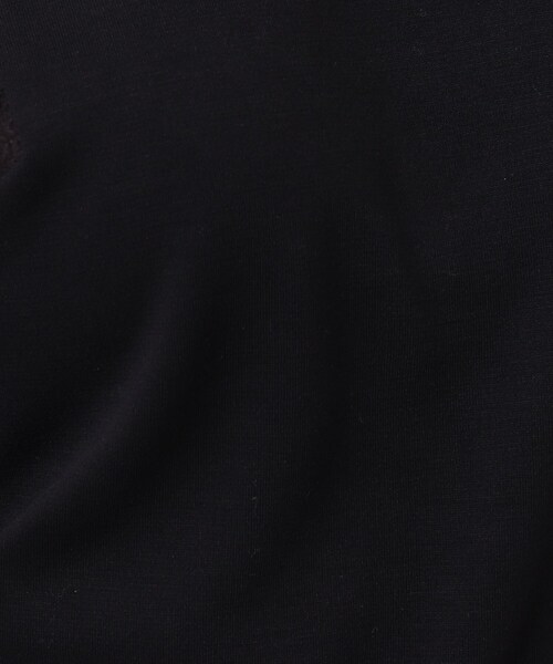 DRESKIP(ドレスキップ)の「◆【ぽわん袖/お洒落見え】袖シボシボ異素材七分袖トップス(Tシャツ/カットソー・レディース・オフホワイト/グリーン/ブラック/黄緑系・03/02/04)」の18枚目の写真