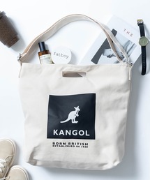 【KANGOL】2WAYボックスロゴプリントショルダートートバッグ KGSA-BG00100