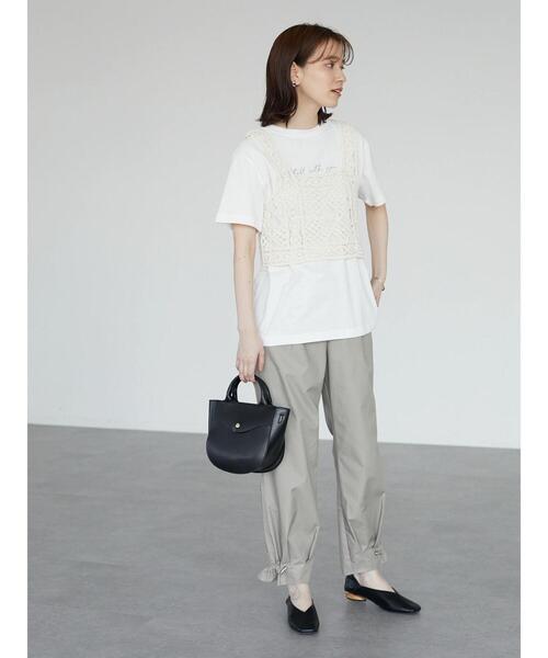 Sugar spoon（シュガースプーン）の「・SUGAR SPOON カギ針風ベスト（ベスト・レディース・ライトブルー/ブラック/グレー/ナチュラル・FREE）」の6枚目の写真