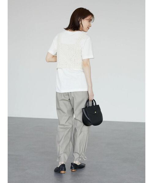 Sugar spoon（シュガースプーン）の「・SUGAR SPOON カギ針風ベスト（ベスト・レディース・ライトブルー/ブラック/グレー/ナチュラル・FREE）」の8枚目の写真