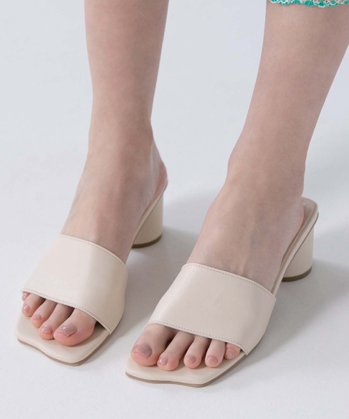 CEDNIE(セドニー)の「シリンダーヒールサンダル(サンダル・レディース・アイボリー/ブラック/ライム・22.5cm/24.0cm/23.0cm/23.5cm/24.5cm/25.0cm)」の12枚目の写真