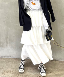 Volume tiered skirt / ボリュームティアードスカート（ai select）