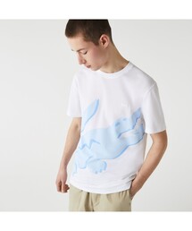 LACOSTE | オーバーサイズプリント鹿の子地Tシャツ(Tシャツ/カットソー)