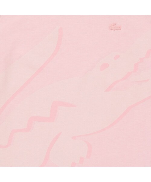 LACOSTE(ラコステ)の「オーバーサイズプリント鹿の子地Tシャツ(Tシャツ/カットソー・メンズ・ブルー/ライトピンク/ホワイト・5/2/4/3)」の12枚目の写真