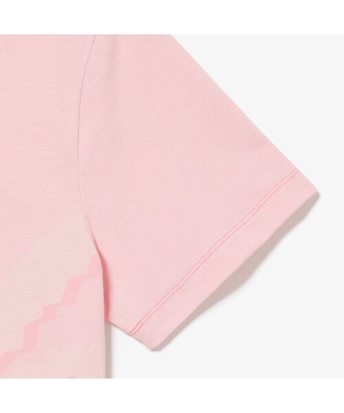 LACOSTE(ラコステ)の「オーバーサイズプリント鹿の子地Tシャツ(Tシャツ/カットソー・メンズ・ブルー/ライトピンク/ホワイト・5/2/4/3)」の13枚目の写真