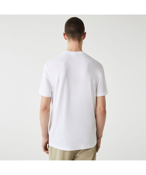 LACOSTE(ラコステ)の「オーバーサイズプリント鹿の子地Tシャツ(Tシャツ/カットソー・メンズ・ブルー/ライトピンク/ホワイト・5/2/4/3)」の17枚目の写真