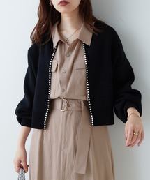 natural couture | 新色登場！/パールトリムクルーネックカーディガン(カーディガン/ボレロ)