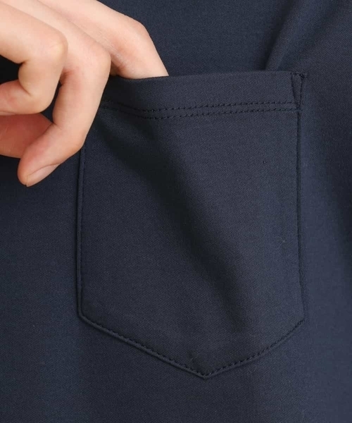 a.v.v（アーヴェヴェ）の「【S-XXL】シルケットスムーススキッパーポロシャツ（ポロシャツ・メンズ・ブラック/ネイビー/ホワイト・44/46/50/52/48）」の5枚目の写真