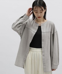 LAKOLE | ライトオンスデニムノーカラーシャツ / 276569(シャツ/ブラウス)