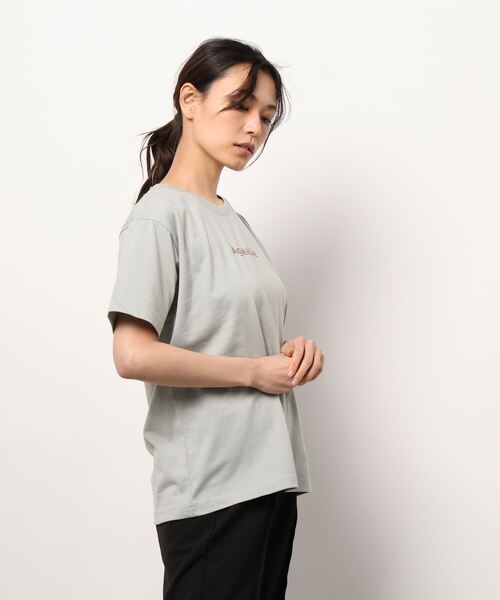 Lugnoncure（ルノンキュール）の「スモールロゴプリントTシャツ（Tシャツ/カットソー・レディース・ミント/オフホワイト/ベージュ・ﾌﾘ-）」の4枚目の写真