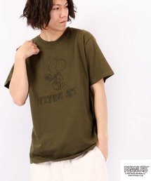 PEANUTS スヌーピー 刺繍 半袖Tシャツ