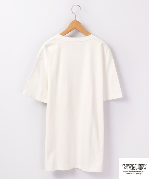 PEANUTS(ピーナッツ)の「PEANUTS スヌーピー 刺繍 半袖Tシャツ(Tシャツ/カットソー・メンズ・ホワイト/パープル/カーキ/ネイビー・LL/L/M)」の22枚目の写真