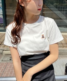 one after another NICE CLAUP | くま刺繍Tシャツ(Tシャツ/カットソー)