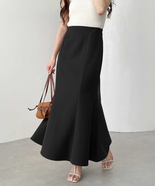 GeeRA(ジーラ)の「ストレッチマーメイドスカート(スカート・レディース・パープル/ブラウン/ブラック/アイボリー・MEDIUM/XX-LARGE/LARGE/SMALL/X-LARGE)」の3枚目の写真